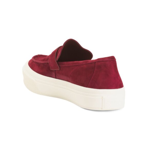 JSLIDES Wine Suede Goliath Slip On Sneakers - Picture 2 of 2